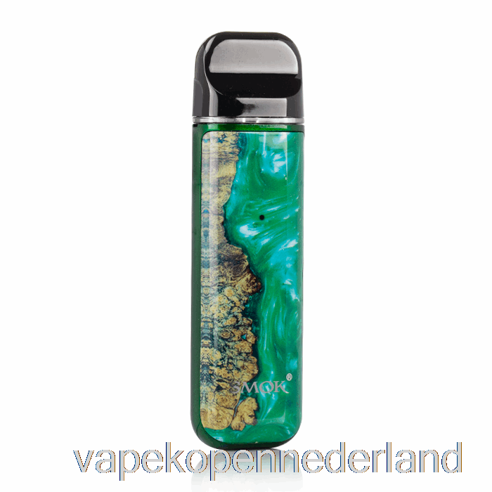 Elektronische Sigaret Vape Smok Novo 2 25w Pod-systeem Groen Stabiliserend Hout